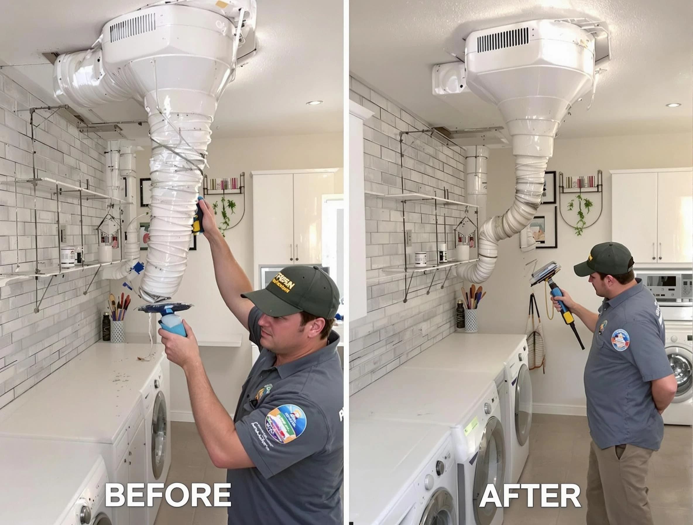 Professional dryer exhaust vent cleaning by Mount Lebanon Dryer Vent Cleaning in Mount Lebanon