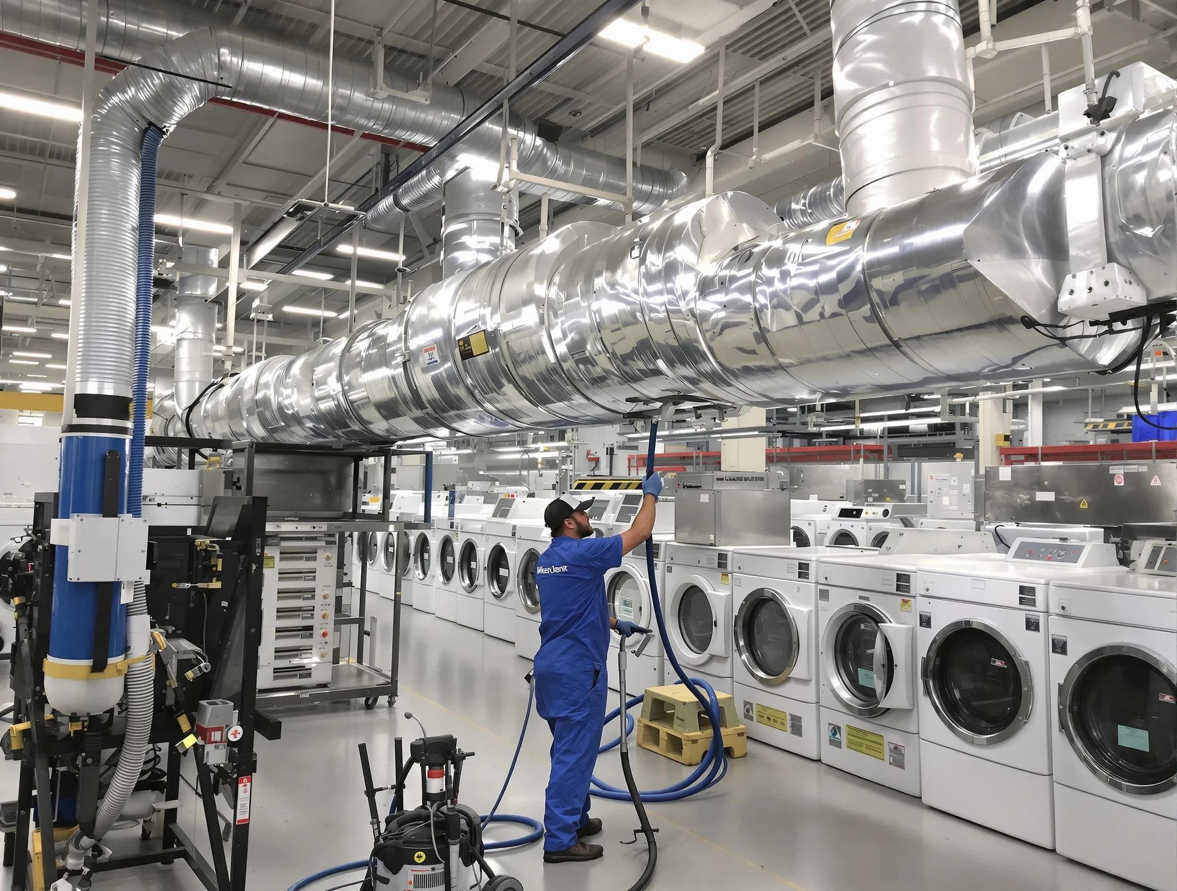 Mount Lebanon Dryer Vent Cleaning team performing heavy-duty industrial dryer vent cleaning in Mount Lebanon